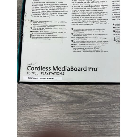 Logitech Playstation 3 Gaming Keyboard Cordless MediaBoard Pro Bluetooth - Picture 7 of 7